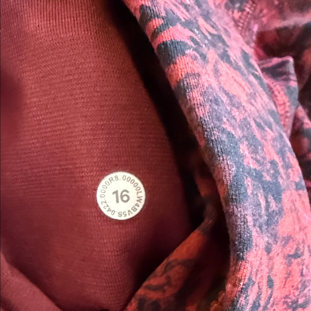Lululemon Define Women's Red Patterned Jacket - image 8